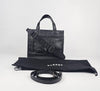 Lion Head Leather Tote in Black