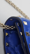 Rockstud Spike Crossbody Bag in Acid Blue