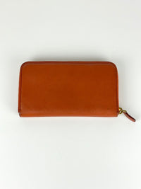 Orange Saffiano Long Zippy Wallet