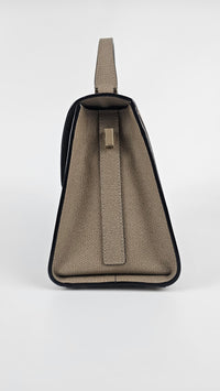 Iside Top Handle Medium Bag in Oyster Brown