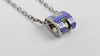Mini Pop H Lilas Lacquered Metal with Palladium-plated Hardware necklace