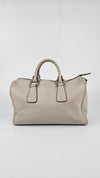 Gancini Top Handle Bag in Cream