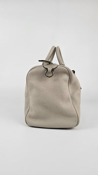 Gancini Top Handle Bag in Cream