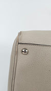 Gancini Top Handle Bag in Cream