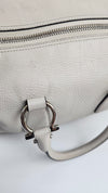 Gancini Top Handle Bag in Cream