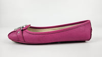 Fulton Leather Moccasins in Fuchsia