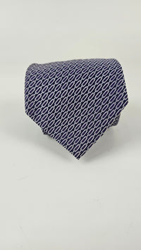 Geometric Purple Necktie