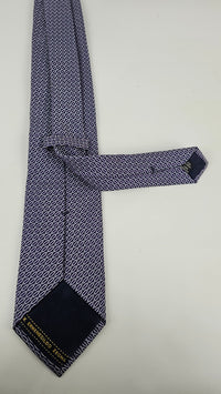 Geometric Purple Necktie