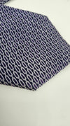 Geometric Purple Necktie