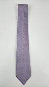 H Purple Printed Silk Necktie