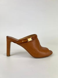 Brown Leather Saddle Soft Heels