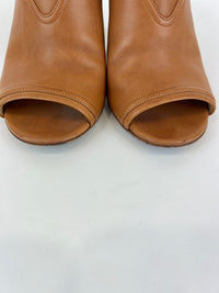 Brown Leather Saddle Soft Heels