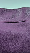 Purple Edie Turnlock Shoulder Tote Bag