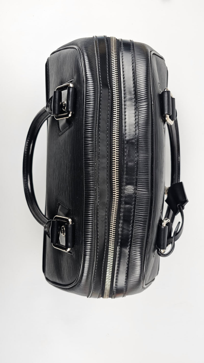 Epi Leather Montaigne Bowling Bag in Black