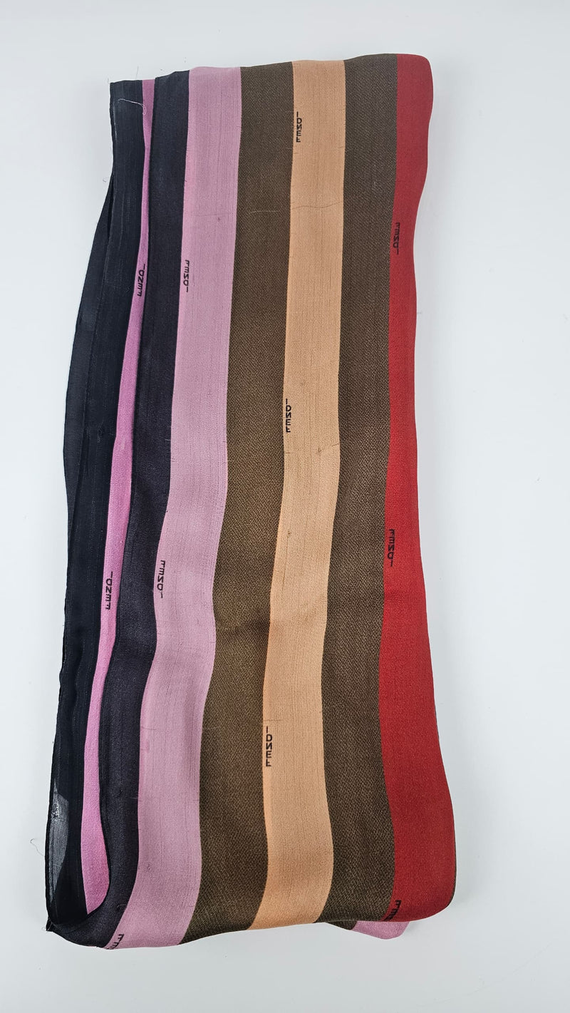 Multicoloured Striped Scarf