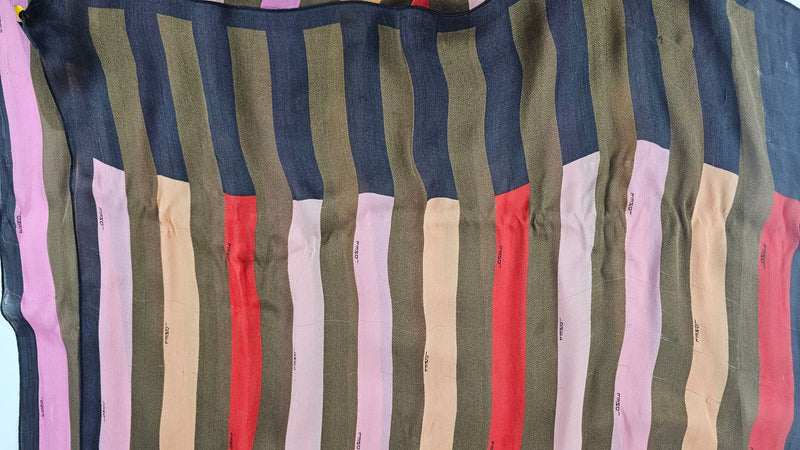 Multicoloured Striped Scarf