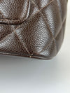 Medallion Tote in Brown Caviar GHW