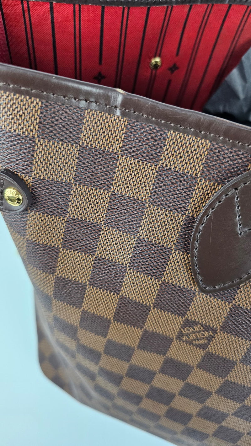 Neverfull GM in Damier Ebene/Cerise Red