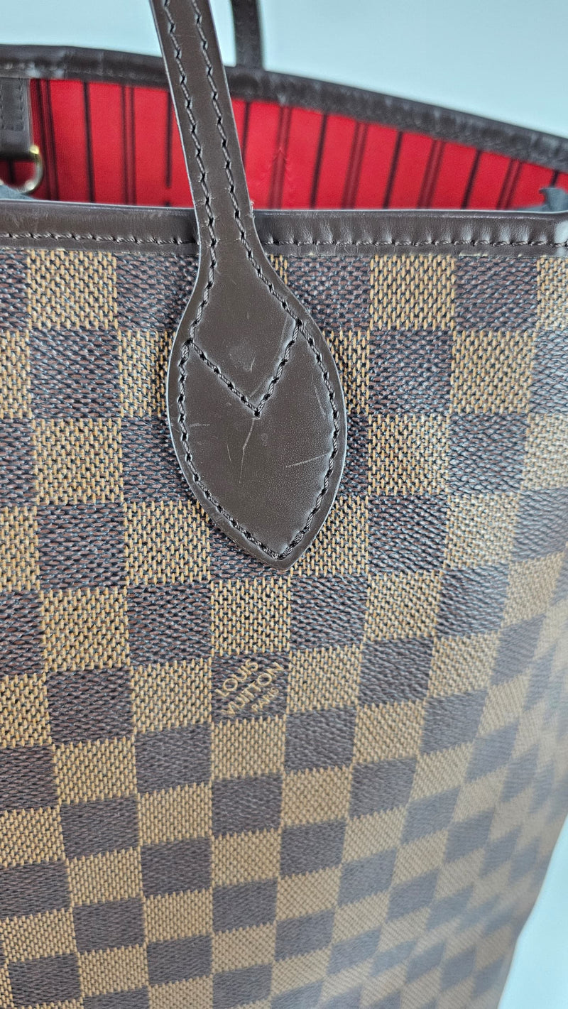 Neverfull GM in Damier Ebene/Cerise Red