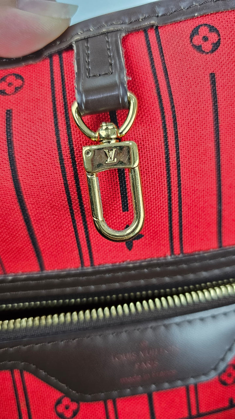 Neverfull GM in Damier Ebene/Cerise Red