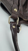 211943 Guccisima Sukey Leather Hobo Bag in Brown