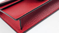 Dionysus 476432 Supermini in Red Pebbled Leather