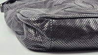 Perforated Black Leather Rodeo Drive Hobo