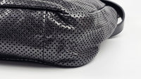 Perforated Black Leather Rodeo Drive Hobo