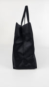 Vintage Black Satin Tote