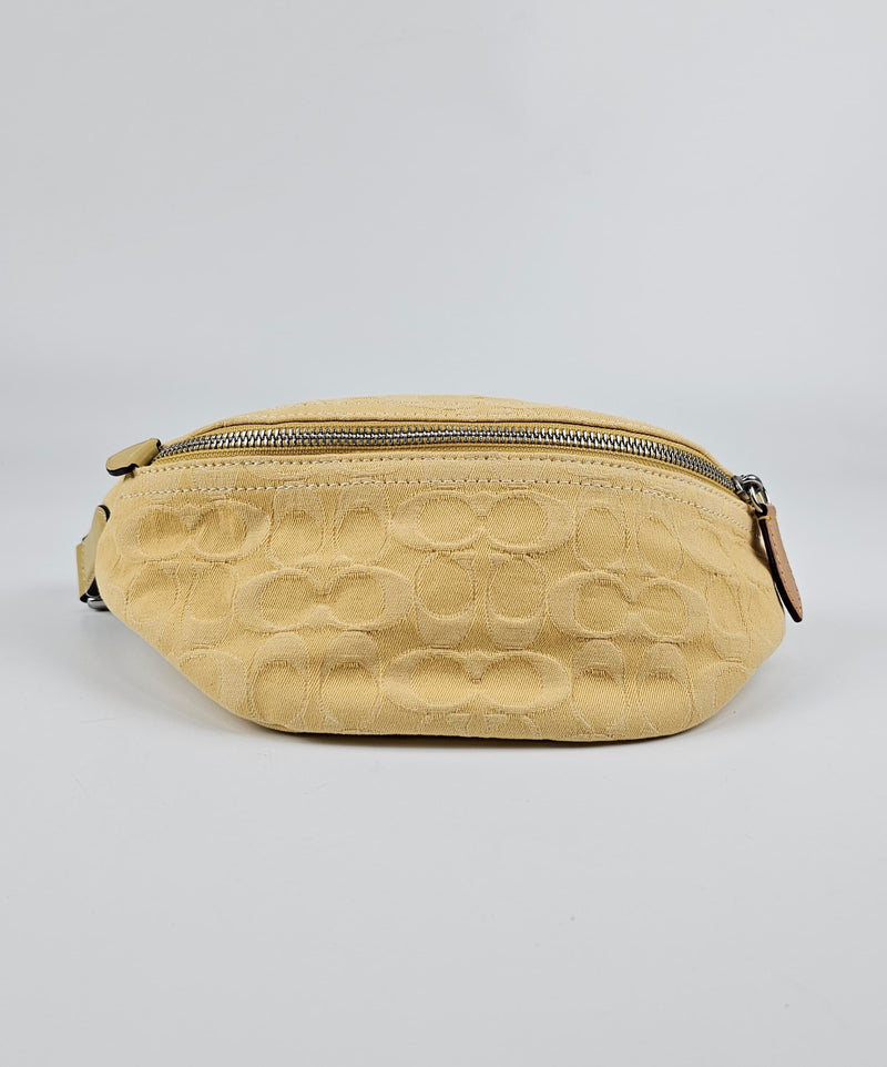 B2380-CJ825 Charter Belt Bag 7 in Signature Denim Yellow