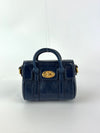 Micro Bayswater Bag in Sapphire Smooth Glossy Calfskin