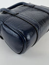 Micro Bayswater Bag in Sapphire Smooth Glossy Calfskin