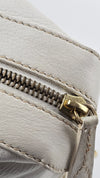 Vintage White Leather Shoulder Bag CE00/15