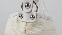 Vintage White Mesh / Canvas Tote