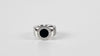 Tubogas 18k White Gold Black Onyx Ring