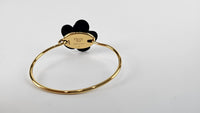 Gold Tone Black Flowerland Bracelet L MV2716