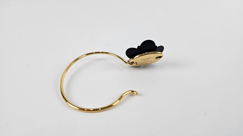 Gold Tone Black Flowerland Bracelet L MV2716