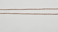 Pop H Necklace in Rose Gold / Blue (Regular Size)