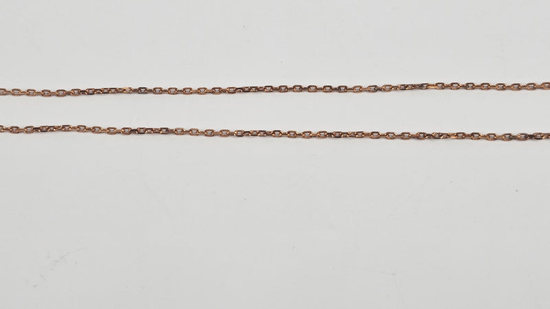 Pop H Necklace in Rose Gold / Blue (Regular Size)