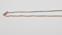 Pop H Necklace in Rose Gold / Blue (Regular Size)