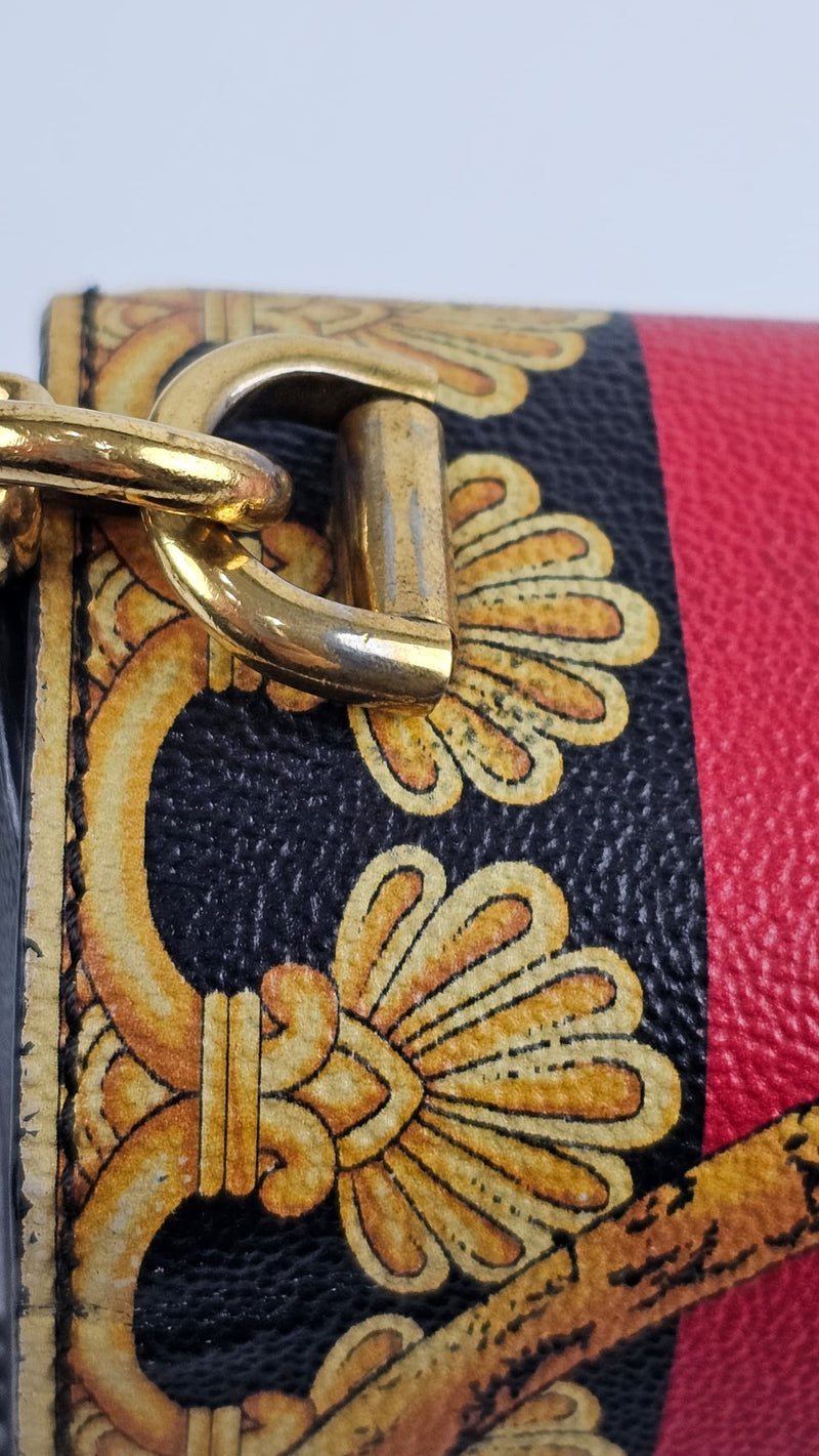 Calfskin Leopard Baroque Print Medium Icon Chain Bag (Pre-Fall 2018 Versace)