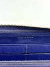 Classic Purple Lambskin Long Zipped Wallet