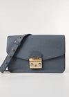 Blue Metropolis Large Shoulder Bag