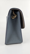 Blue Metropolis Large Shoulder Bag