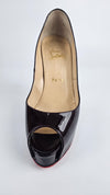 Maroon Patent Yolanda 120 Peeptoe Pumps