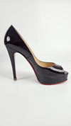 Maroon Patent Yolanda 120 Peeptoe Pumps