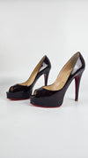 Maroon Patent Yolanda 120 Peeptoe Pumps