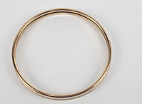 Uni Bangle in Crème, Yellow gold plated