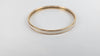 Uni Bangle in Crème, Yellow gold plated