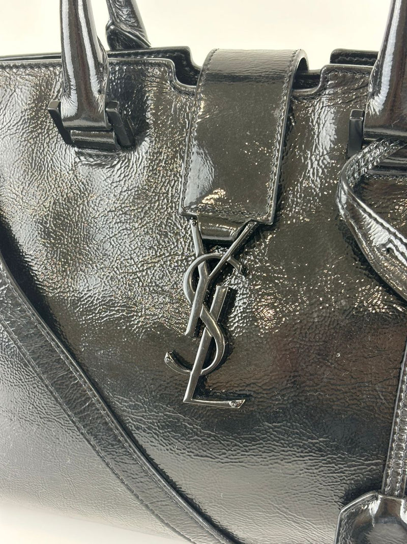 Patent Leather Black Small Monogram Cabas Bag